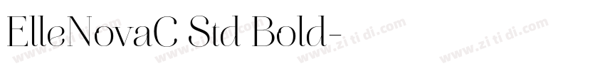 ElleNovaC Std Bold字体转换